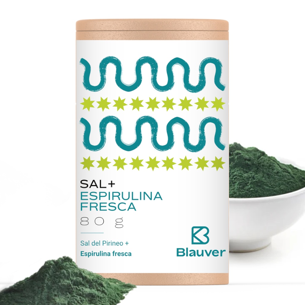 Salt with fresh spirulina ECO