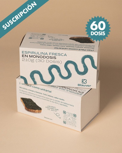 [SFresc60] Subscription Fresh Spirulina ECO