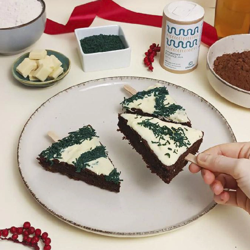 Christmas recipe spirulina trees